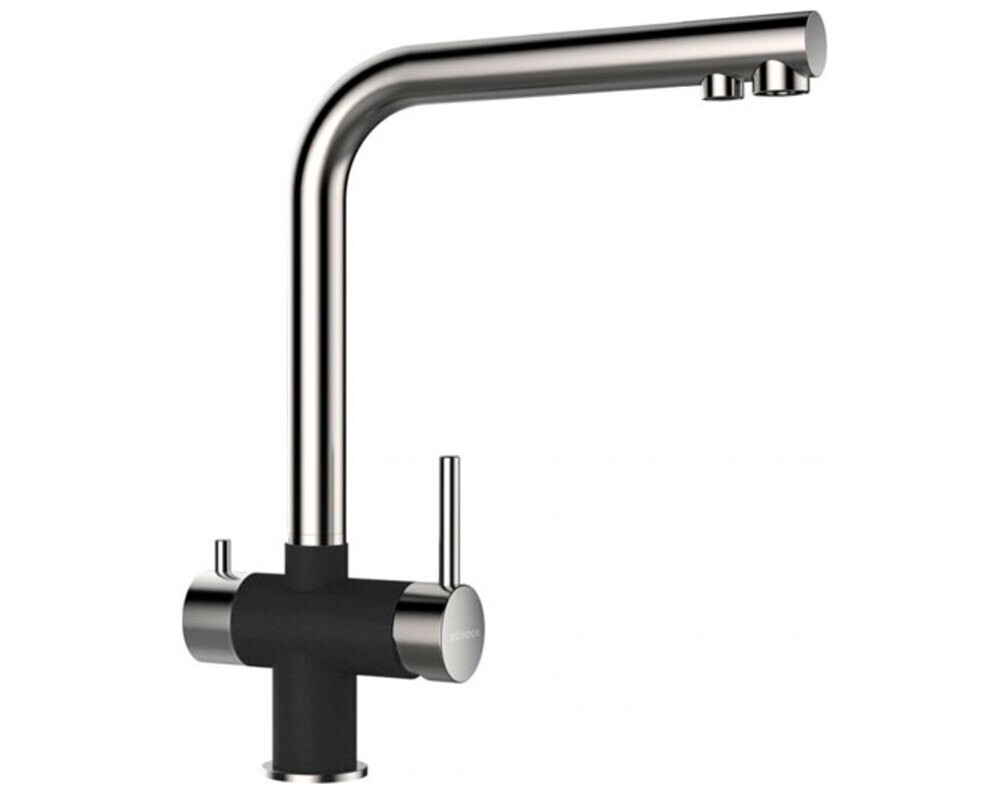 Смеситель Schock VITUS Cristadur сталь/магма (2 в 1)