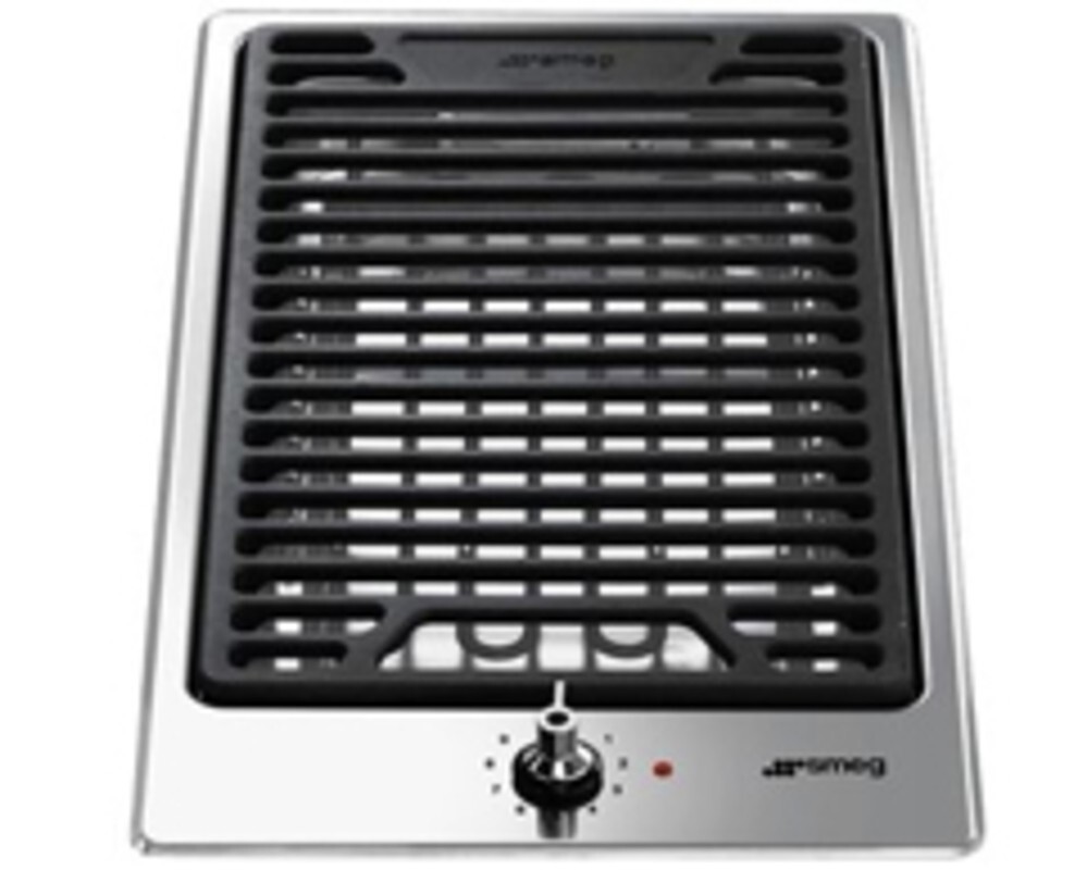 SMEG PGF30B Электрический гриль-барбекю, 31 см, установка с бортиком 3 мм