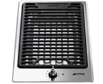 SMEG PGF30B Электрический гриль-барбекю, 31 см, установка с бортиком 3 мм