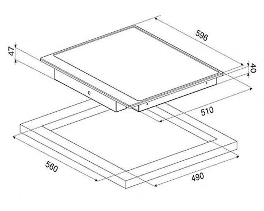 SMEG P864PO Стеклокерамическая варочная панель,60 см, кремовая, фурнитура латунная