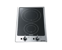 SMEG PGF32I-1 Индукционная варочная панель, 30 см, черная стеклокерамика, рамка нержавеющая сталь, установка с бортиком 3 мм