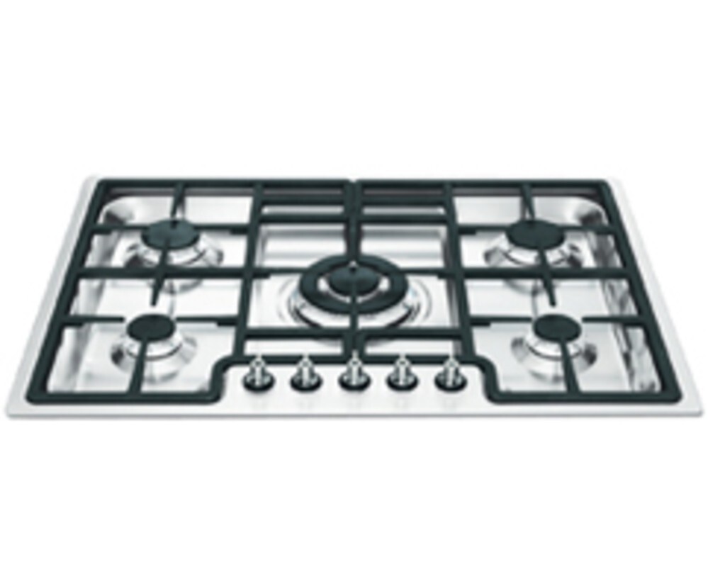 SMEG PGF75-4 Газовая варочная панель,72 см, нержавеющая сталь, низкий монтаж с бортиком 3 мм.