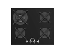 SMEG PV364N Газовая варочная панель, 60 см, чёрное стекло, прямой край