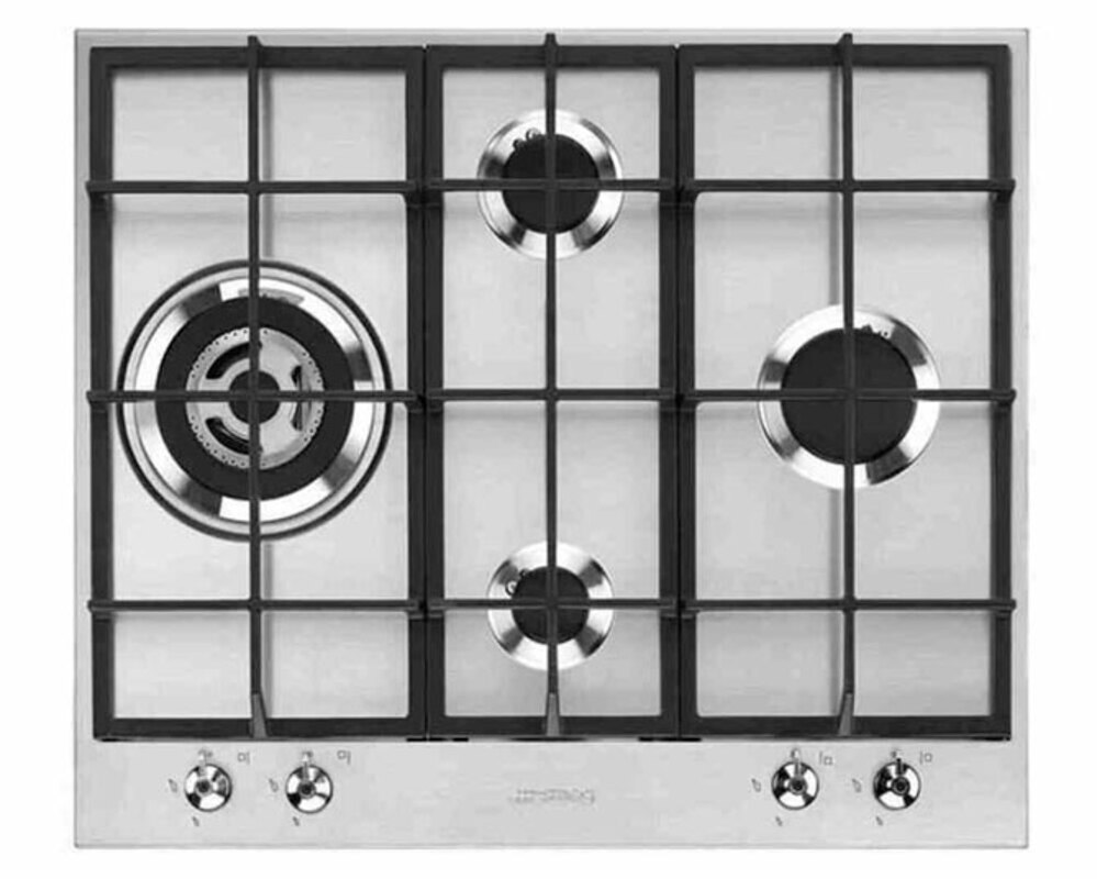 SMEG PX364L Газовая варочная панель,60 см, нержавеющая сталь
