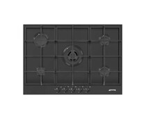 SMEG PX375MB Газовая варочная панель, 72,5 см, цвет чёрный матовый