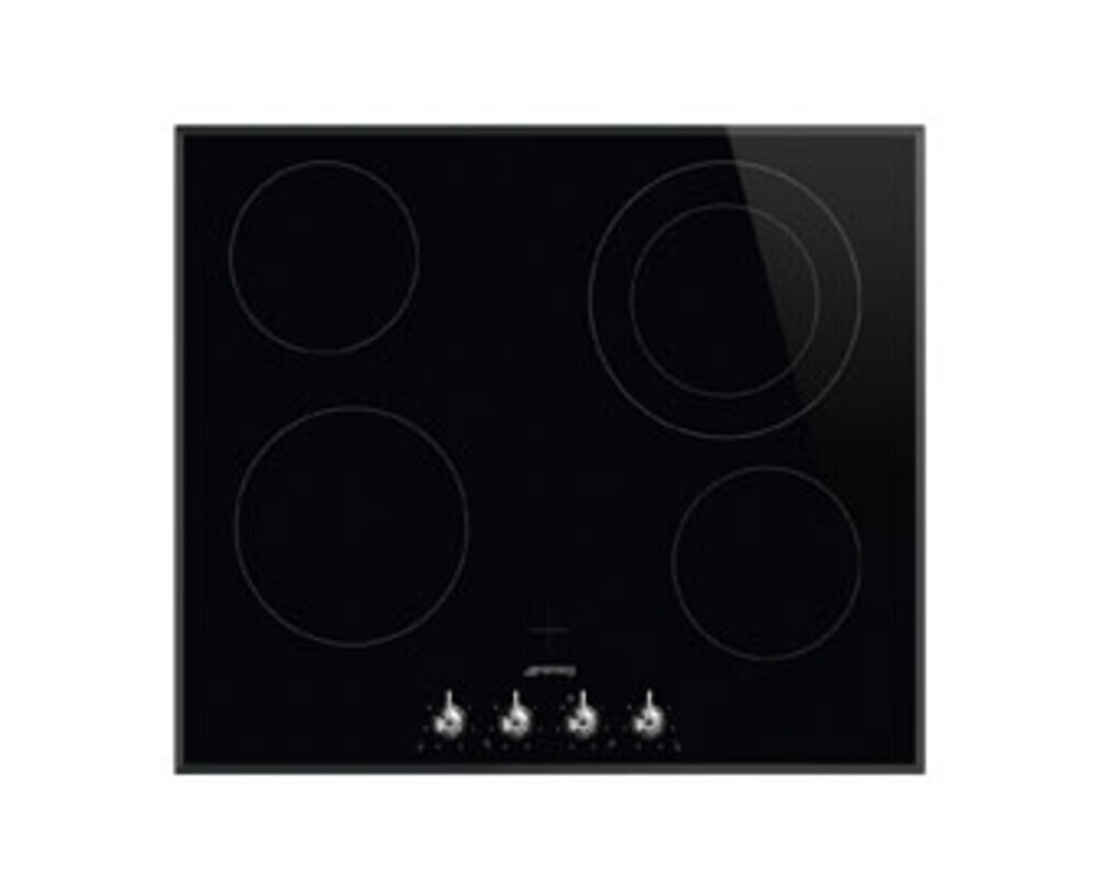 SMEG SE364ETBM Стеклокерамическая варочная панель,60 см, скошенный край