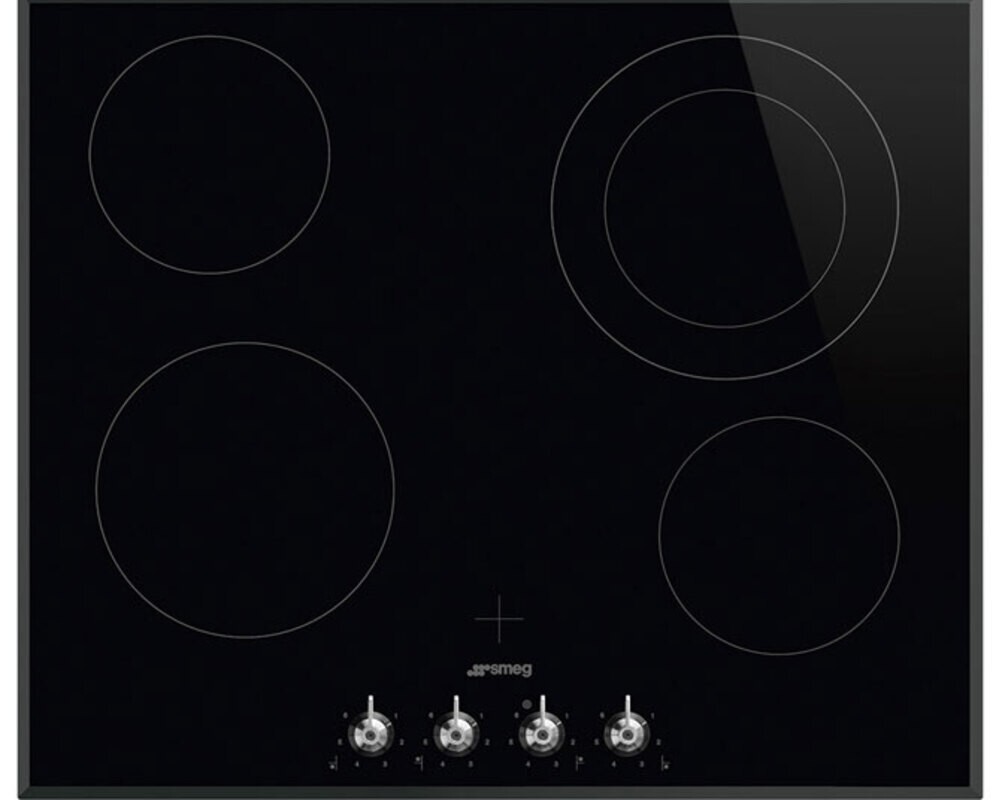SMEG SE364ETBM Стеклокерамическая варочная панель,60 см, скошенный край