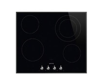 SMEG SE364ETBM Стеклокерамическая варочная панель,60 см, скошенный край