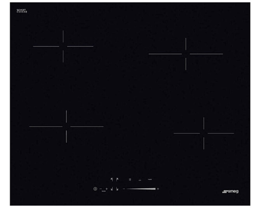 SMEG SE464TD Cтеклокерамическая варочная панель, 60 см, прямой край
