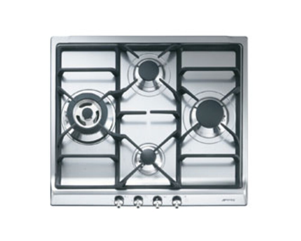 SMEG SER60SGH3 Газовая варочная панель,60 cм, нержавеющая сталь, фурнитура серебристая.