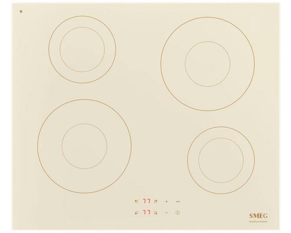 SMEG SI2641DP Индукционная варочная панель, 60 см, прямой край, кремовая