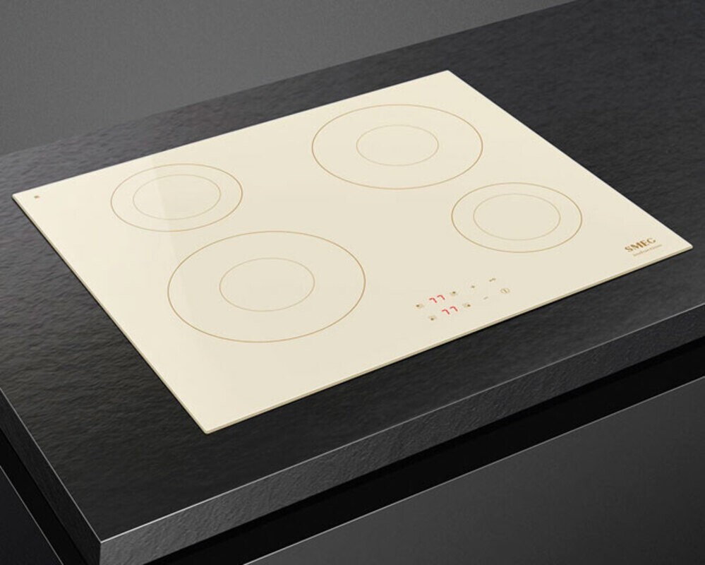 SMEG SI2641DP Индукционная варочная панель, 60 см, прямой край, кремовая