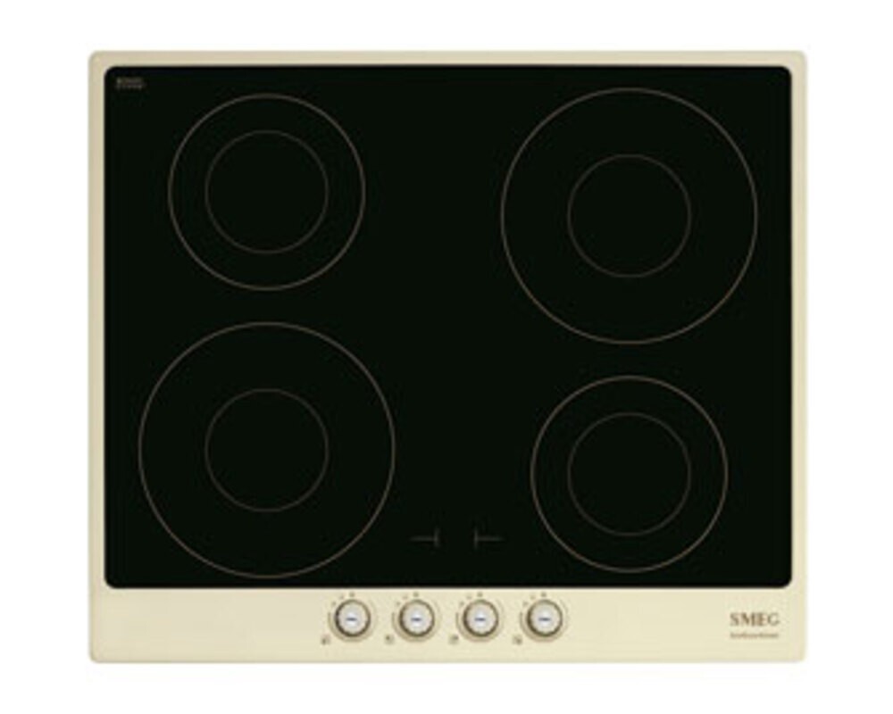 SMEG SI764POM Индукционная варочная панель,60 см, кремовая, фурнитура латунная Cortina (Coloniale в комплекте)