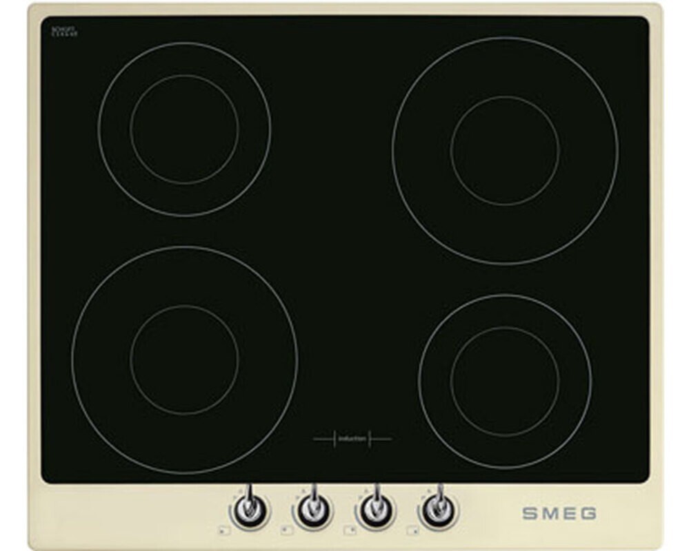 SMEG SI964PM Индукционная варочная панель, 60 см, кремовая, фурнитура Victoria.