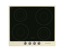 SMEG SI964PM Индукционная варочная панель, 60 см, кремовая, фурнитура Victoria.