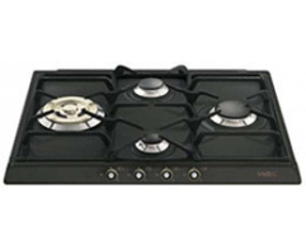 SMEG SR764AO Газовая варочная панель,60 см, антрацит, фурнитура латунная.