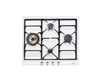 SMEG SPR864BGH Газовая варочная панель, 60 см, белый, фурнитура позолоченная