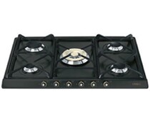 SMEG SR775AO Газовая варочная панель,70 см, антрацит, фурнитура латунная.