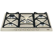 SMEG SR775PO Газовая варочная панель, 70 см, кремовая, фурнитура латунная.