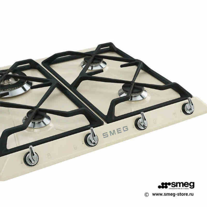 SMEG SR964PGH Газовая варочная панель,60 см, кремовая