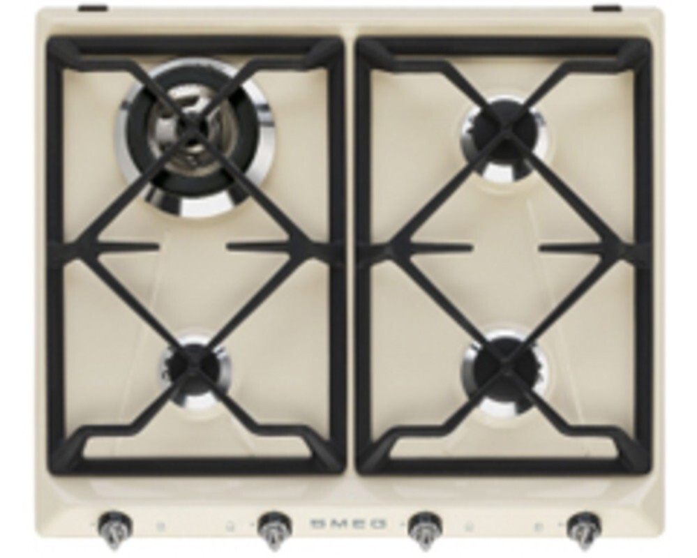 SMEG SR964PGH Газовая варочная панель,60 см, кремовая