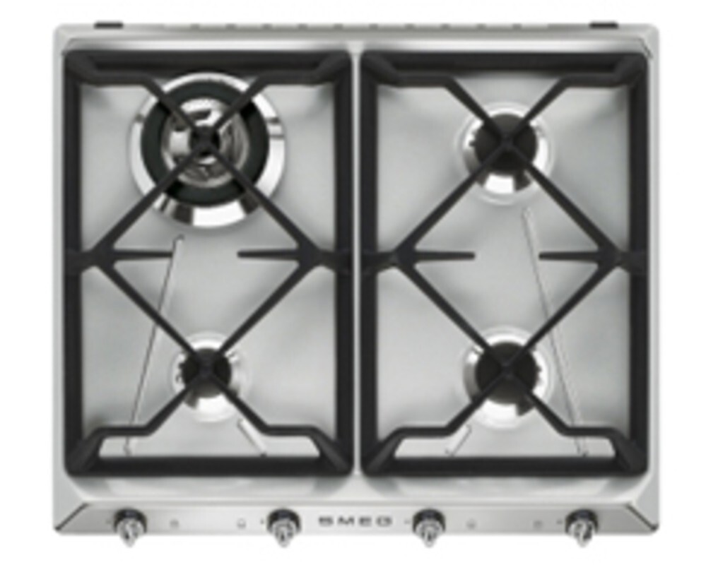 SMEG SR964XGH Газовая варочная панель,60 см, нержавеющая сталь матовая
