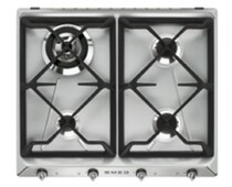 SMEG SR964XGH Газовая варочная панель,60 см, нержавеющая сталь матовая