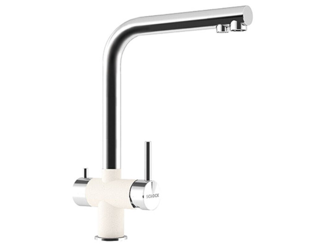 Смеситель Schock VITUS сталь/альпина (2 в 1)