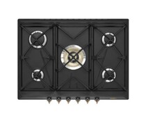 SMEG SRV876AOGH Газовая варочная панель,70 см, антрацит, фурнитура латунная