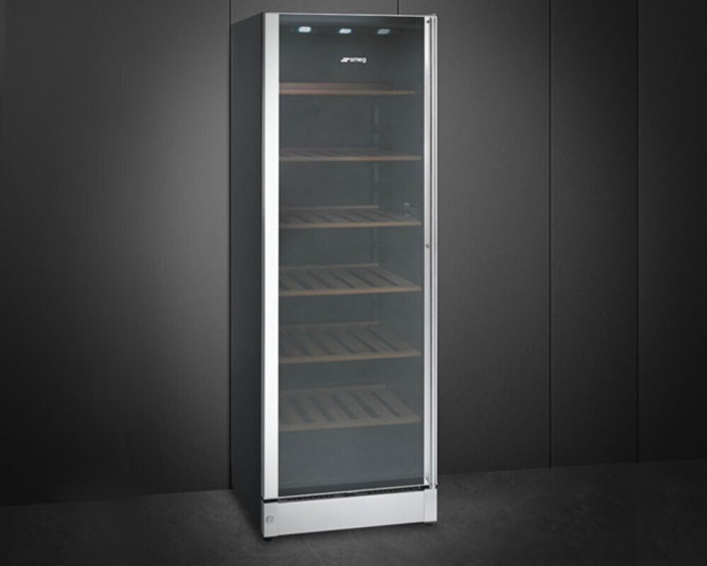 SMEG SCV115GS Отдельностоящий холодильный шкаф для вина, ширина 60 см