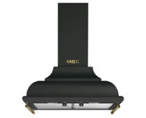 SMEG KC16AOE Вытяжка настенная,59,5 см, антрацит, фурнитура латунная.