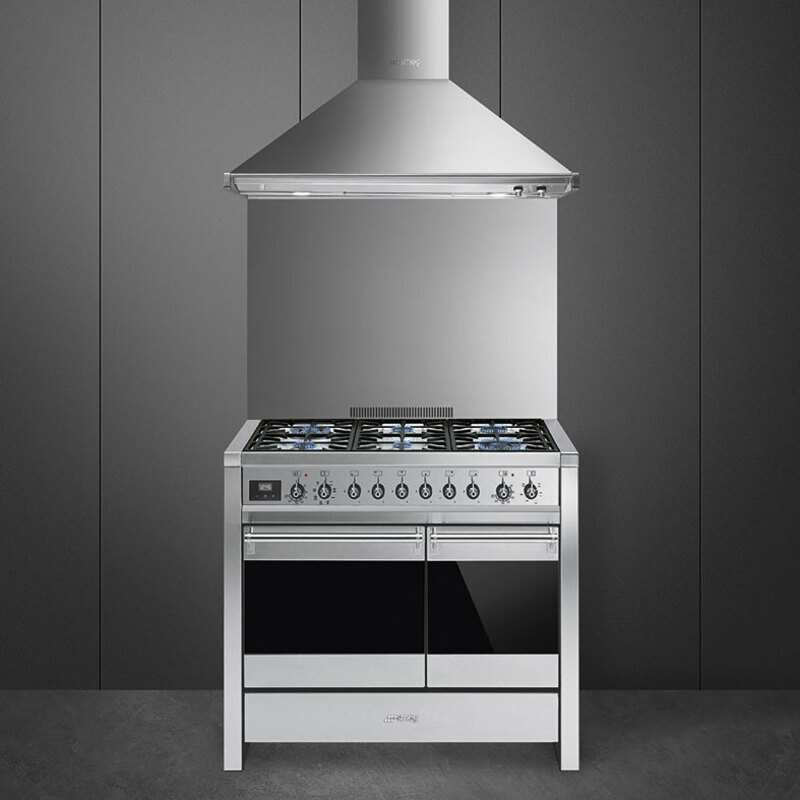 SMEG KD90HXE Вытяжка настенная, 90 см,нержавеющая сталь