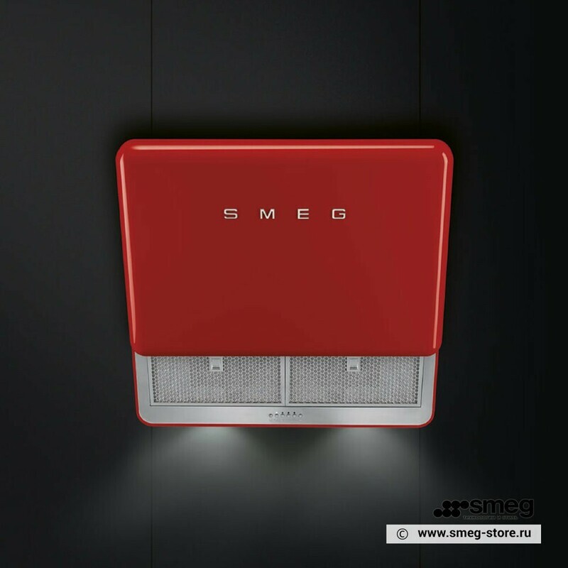 SMEG KFAB75RD Вытяжка настенная,75 см, красная