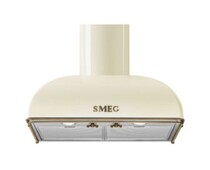 SMEG KS59POE2 Вытяжка настенная, 60 см, цвет кремовый, фурнитура латунная