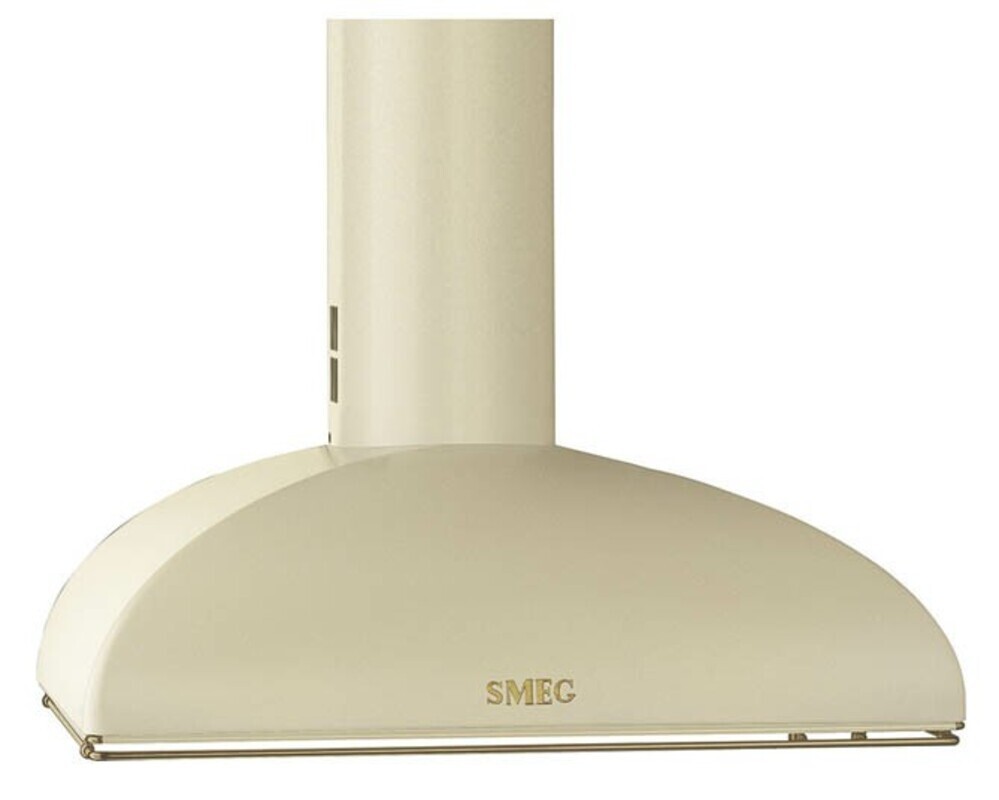 SMEG KS89POE Вытяжка настенная,90 см, кремовый, фурнитура латунная