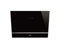 SMEG KV28N Вытяжка настенная, 80 см, черное стекло + нержавеющая сталь.