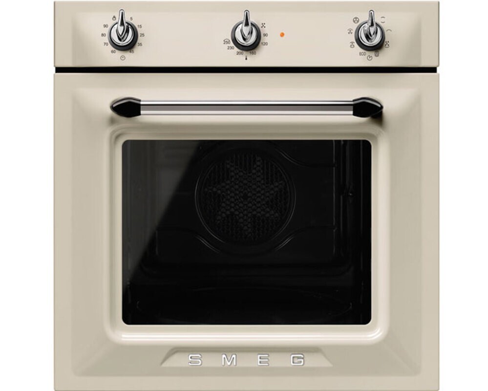 SMEG SF6905P1 Многофункциональный духовой шкаф, 60 см, 8 функций, кремовый