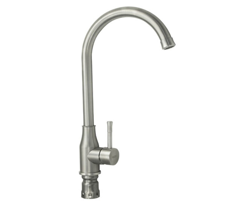 Смеситель 9104 С-образный излив, из нерж. стали 304