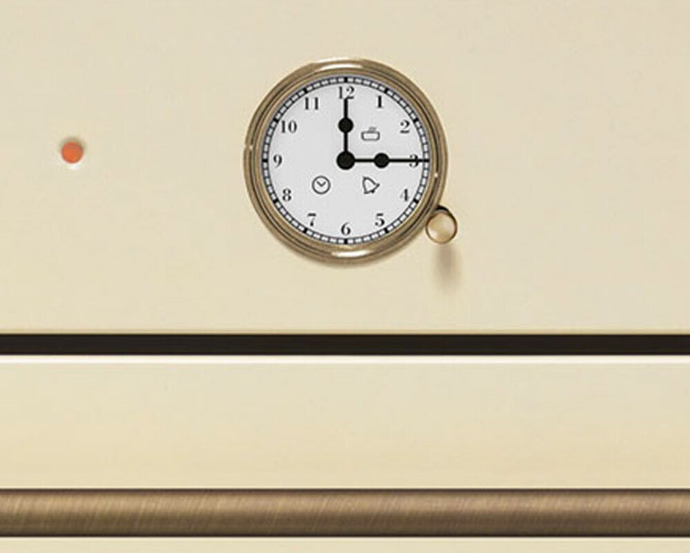 SMEG SF68C1PO Многофункциональный духовой шкаф,60 см, 6 функций, цвет кремовый, фурнитура латунная