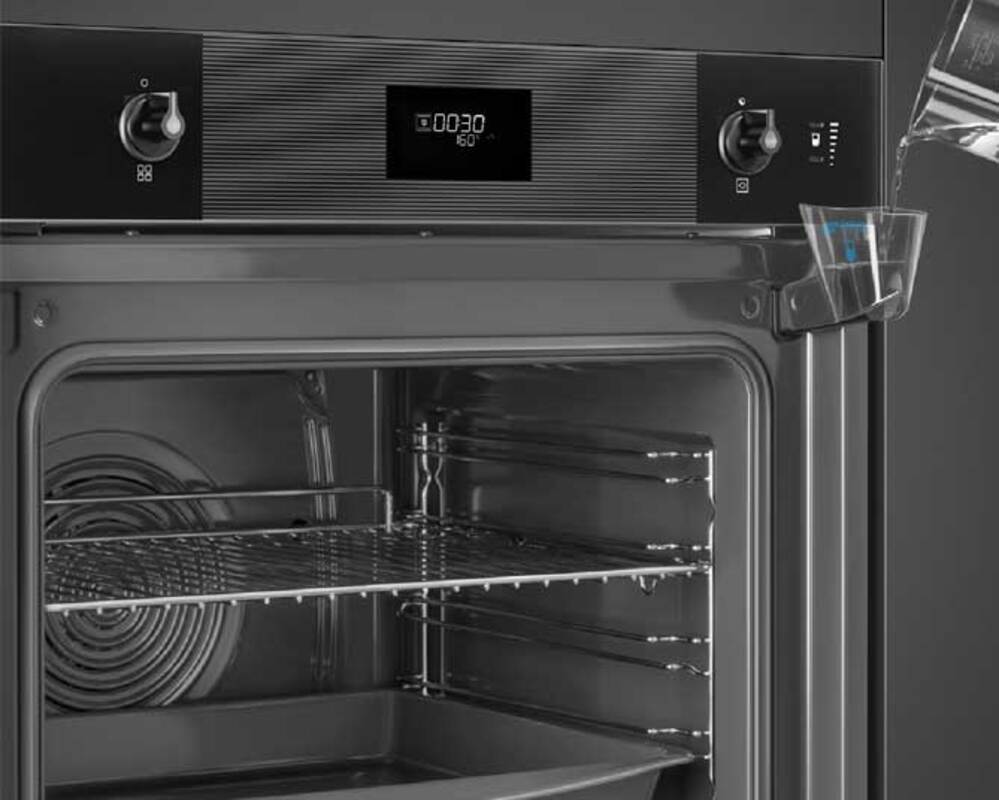 SMEG SO6101S2B3 Многофункциональный духовой шкаф с пароувлажнением, 60 см, 11 функций, чёрное стекло