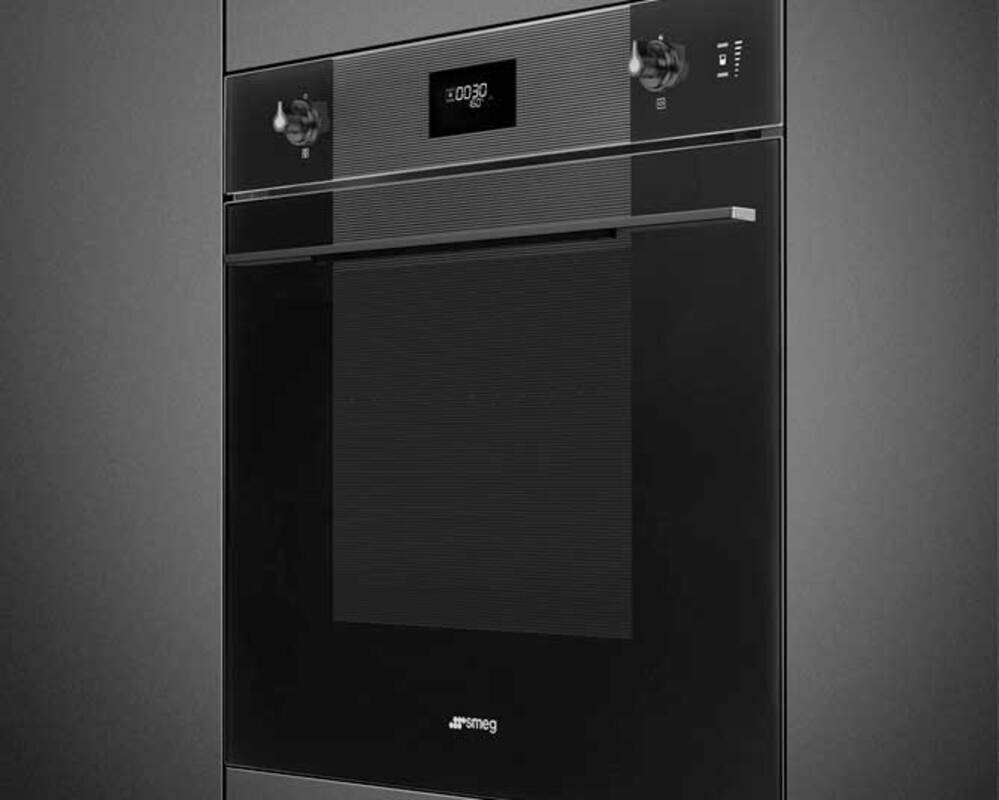 SMEG SO6101S2B3 Многофункциональный духовой шкаф с пароувлажнением, 60 см, 11 функций, чёрное стекло