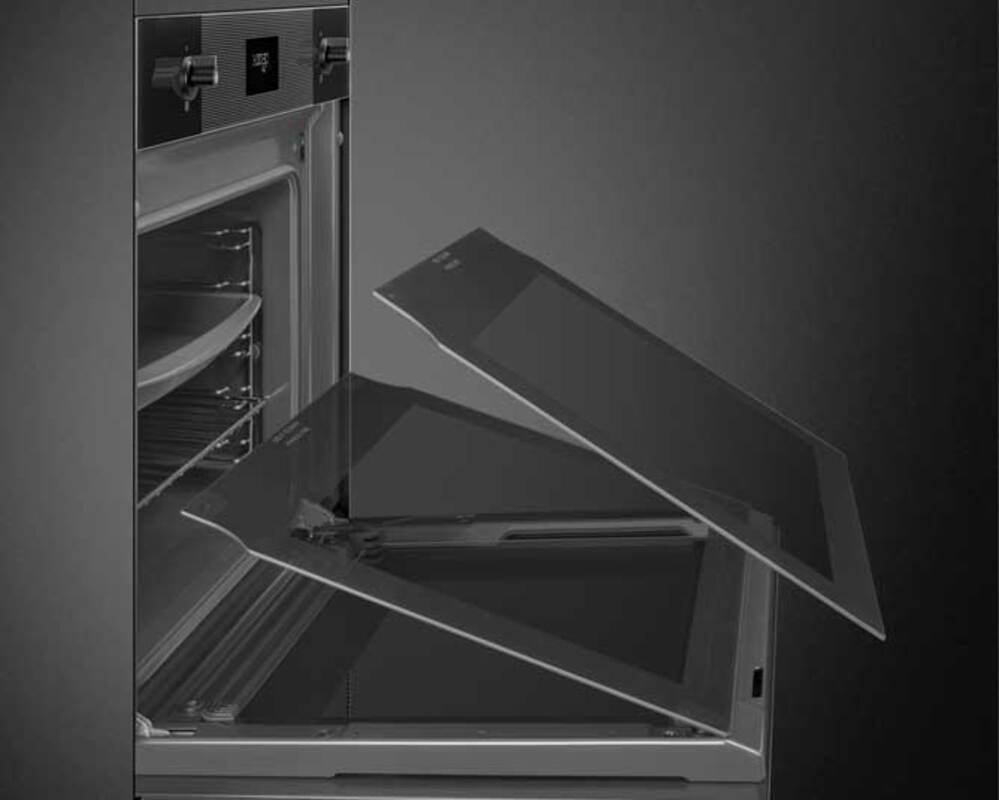 SMEG SO6101S2B3 Многофункциональный духовой шкаф с пароувлажнением, 60 см, 11 функций, чёрное стекло