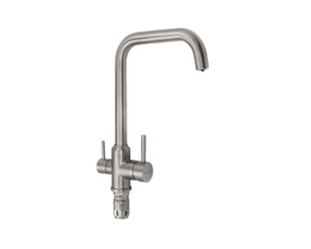 Смеситель 91115 Г-образный, с подкл. фильтра, из нерж. стали 304
