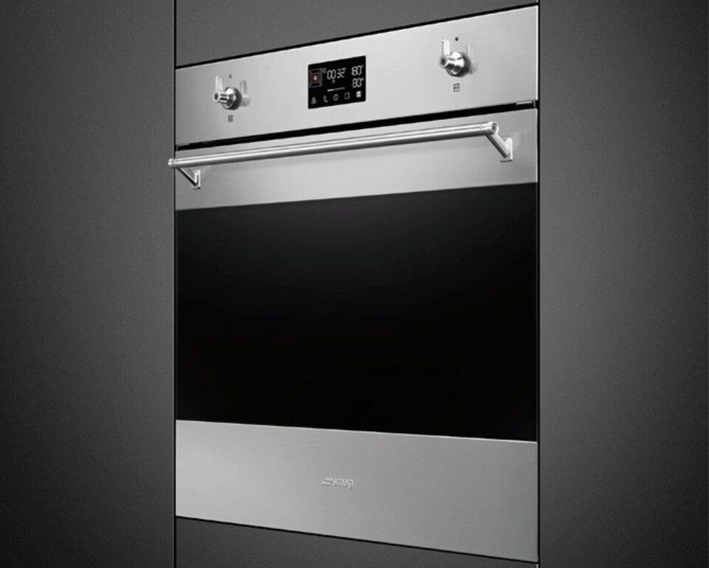 SMEG SO6302S3PX Многофункциональный духовой шкаф, комбинированный с пароваркой, 60 см, 12 функций, нержавеющая сталь с обработкой против отпечатков пальцев