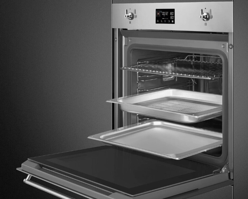 SMEG SO6302S3PX Многофункциональный духовой шкаф, комбинированный с пароваркой, 60 см, 12 функций, нержавеющая сталь с обработкой против отпечатков пальцев