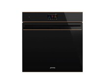 SMEG SO6604S4PNR Многофункциональный духовой шкаф, комбинированный с паром, 60 см, 20 функций, черное стекло Eclipse, медный профиль