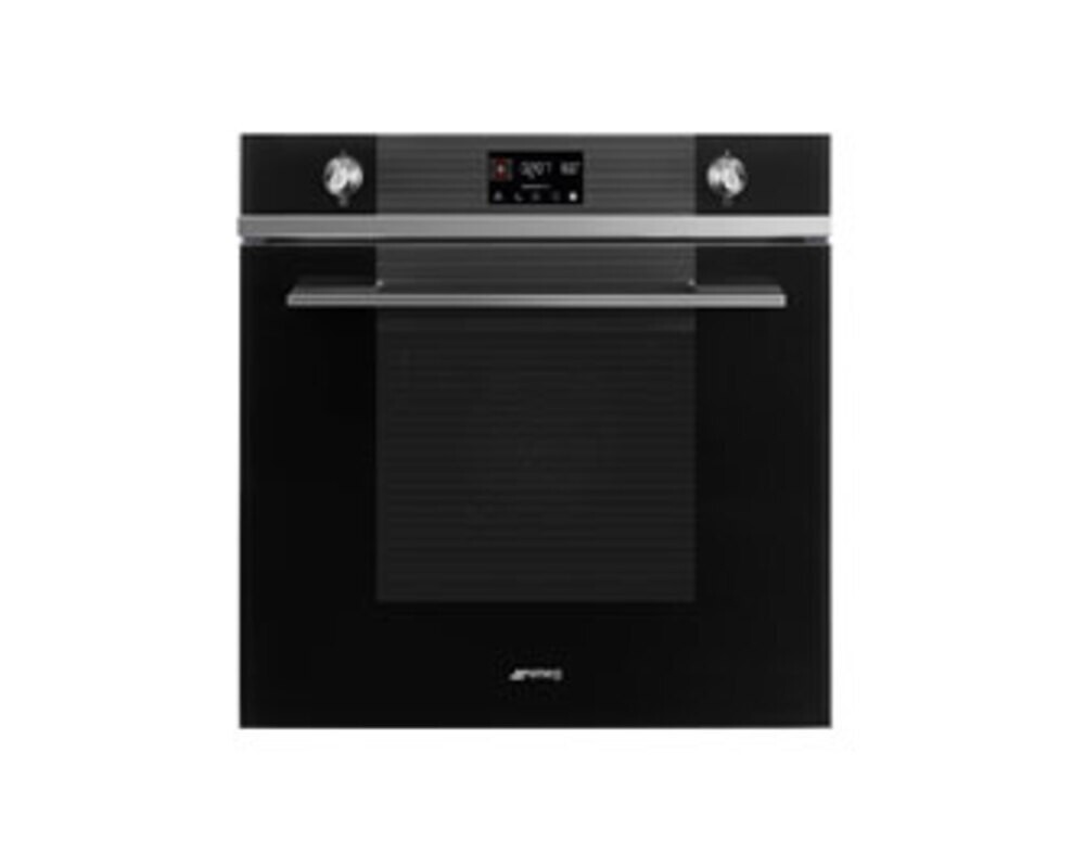 SMEG SOP6101S2B3 Многофункциональный духовой шкаф с пиролизом и пароувлажнением, 60 см, 11 функций, чёрное стекло