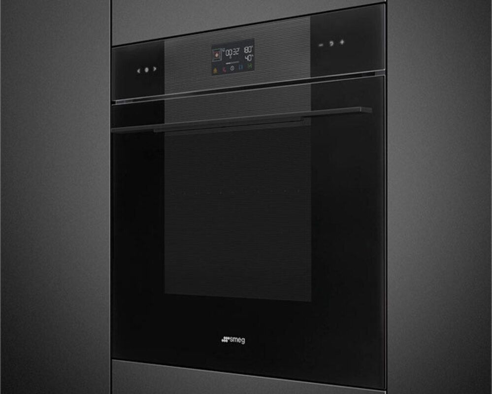 SMEG SOP6102S2PB3 Многофункциональный духовой шкаф с пиролизом и пароувлажнением, 60 см, 12 функций, чёрное стекло