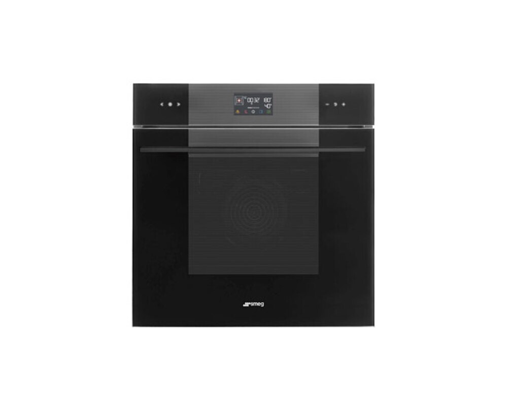 SMEG SOP6102S2PB3 Многофункциональный духовой шкаф с пиролизом и пароувлажнением, 60 см, 12 функций, чёрное стекло