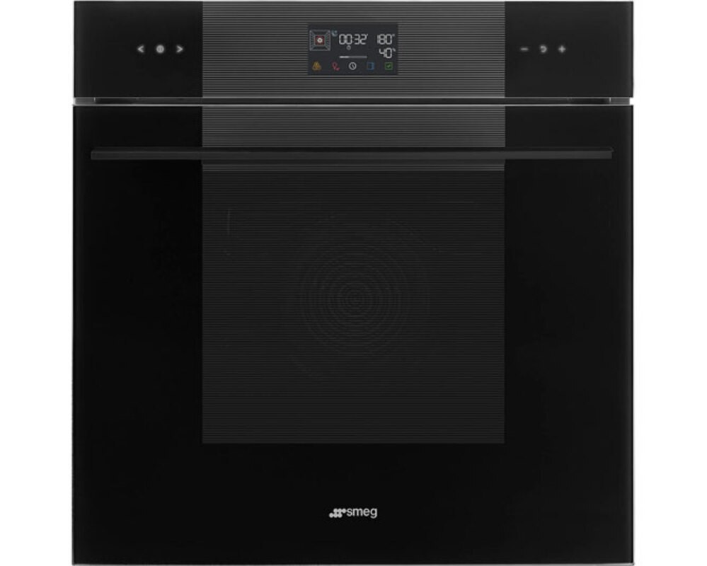 SMEG SOP6102S2PB3 Многофункциональный духовой шкаф с пиролизом и пароувлажнением, 60 см, 12 функций, чёрное стекло